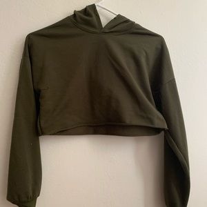 Crop top long sleeve sweater